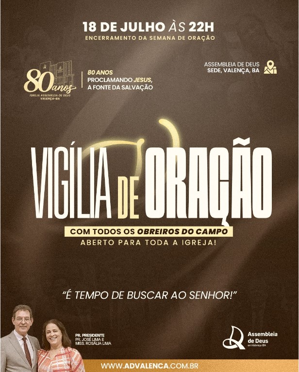 Vigília com os Obreiros
